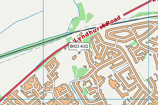 BH23 4UQ map - OS VectorMap District (Ordnance Survey) BH23 4UQ map - OS VectorMap District (Ordnance Survey)