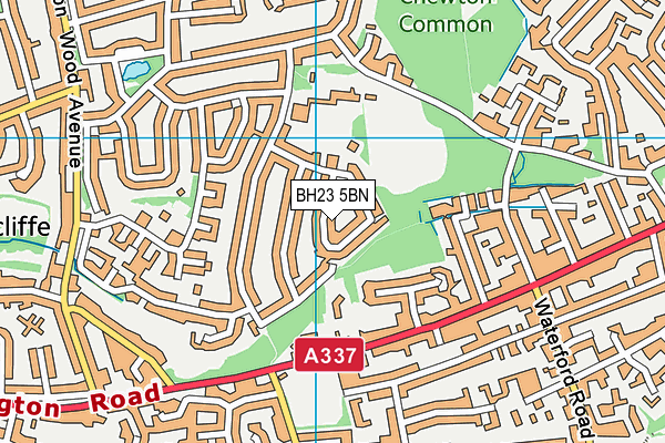 BH23 5BN map - OS VectorMap District (Ordnance Survey) BH23 5BN map - OS VectorMap District (Ordnance Survey)