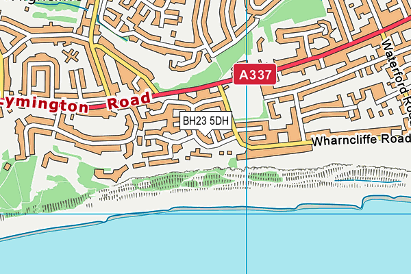 BH23 5DH map - OS VectorMap District (Ordnance Survey) BH23 5DH map - OS VectorMap District (Ordnance Survey)
