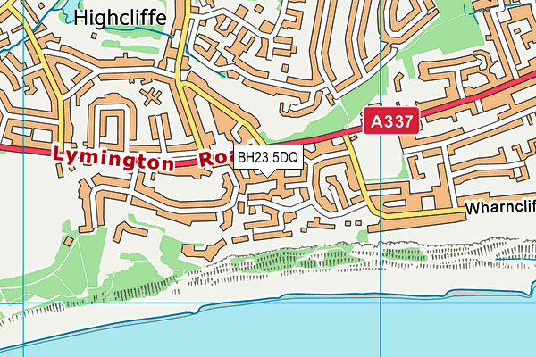 BH23 5DQ map - OS VectorMap District (Ordnance Survey) BH23 5DQ map - OS VectorMap District (Ordnance Survey)