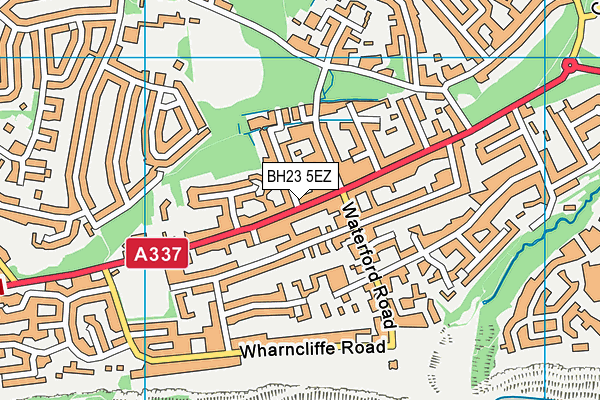 BH23 5EZ map - OS VectorMap District (Ordnance Survey) BH23 5EZ map - OS VectorMap District (Ordnance Survey)