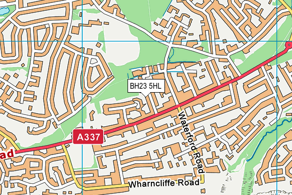 BH23 5HL map - OS VectorMap District (Ordnance Survey) BH23 5HL map - OS VectorMap District (Ordnance Survey)