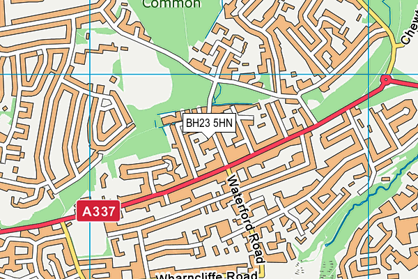 BH23 5HN map - OS VectorMap District (Ordnance Survey) BH23 5HN map - OS VectorMap District (Ordnance Survey)