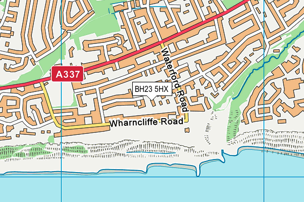 BH23 5HX map - OS VectorMap District (Ordnance Survey) BH23 5HX map - OS VectorMap District (Ordnance Survey)