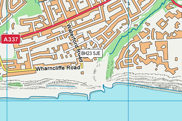 BH23 5JE map - OS VectorMap District (Ordnance Survey) BH23 5JE map - OS VectorMap District (Ordnance Survey)