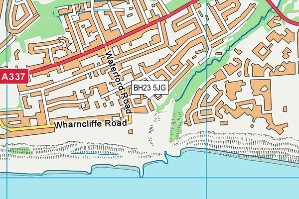 BH23 5JG map - OS VectorMap District (Ordnance Survey) BH23 5JG map - OS VectorMap District (Ordnance Survey)