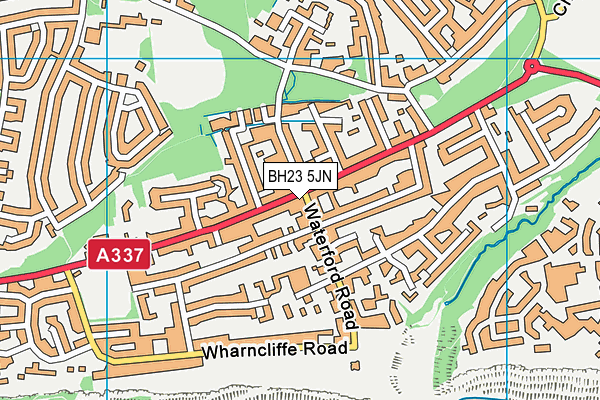 BH23 5JN map - OS VectorMap District (Ordnance Survey) BH23 5JN map - OS VectorMap District (Ordnance Survey)
