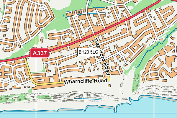 BH23 5LG map - OS VectorMap District (Ordnance Survey) BH23 5LG map - OS VectorMap District (Ordnance Survey)