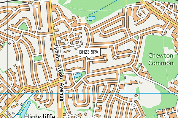 BH23 5PA map - OS VectorMap District (Ordnance Survey) BH23 5PA map - OS VectorMap District (Ordnance Survey)