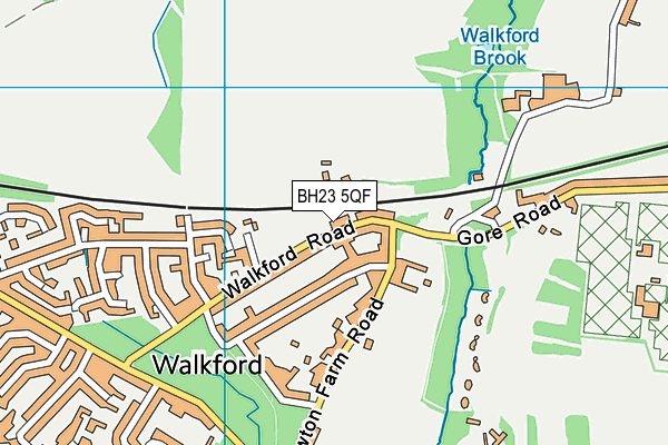 BH23 5QF map - OS VectorMap District (Ordnance Survey) BH23 5QF map - OS VectorMap District (Ordnance Survey)