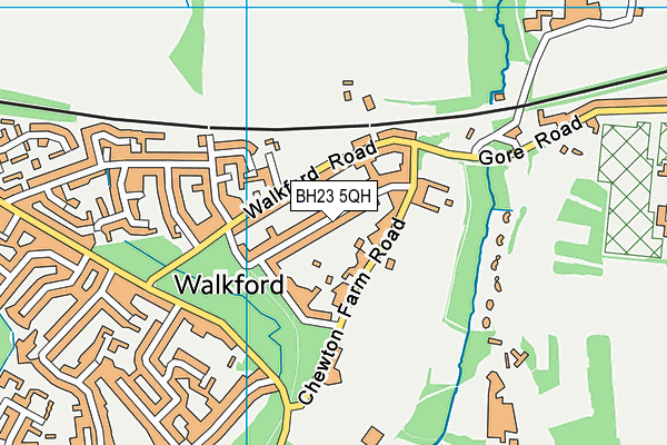 BH23 5QH map - OS VectorMap District (Ordnance Survey) BH23 5QH map - OS VectorMap District (Ordnance Survey)