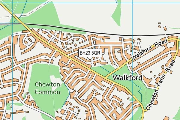BH23 5QR map - OS VectorMap District (Ordnance Survey) BH23 5QR map - OS VectorMap District (Ordnance Survey)