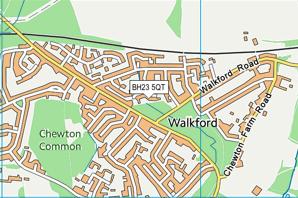 BH23 5QT map - OS VectorMap District (Ordnance Survey) BH23 5QT map - OS VectorMap District (Ordnance Survey)