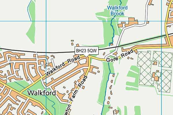 BH23 5QW map - OS VectorMap District (Ordnance Survey) BH23 5QW map - OS VectorMap District (Ordnance Survey)