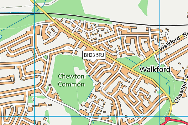 BH23 5RJ map - OS VectorMap District (Ordnance Survey) BH23 5RJ map - OS VectorMap District (Ordnance Survey)