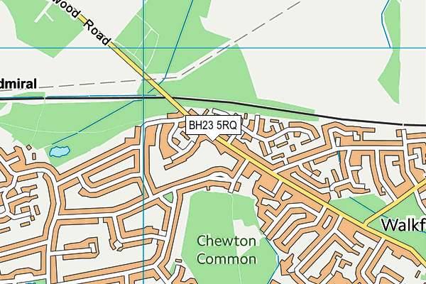 BH23 5RQ map - OS VectorMap District (Ordnance Survey) BH23 5RQ map - OS VectorMap District (Ordnance Survey)