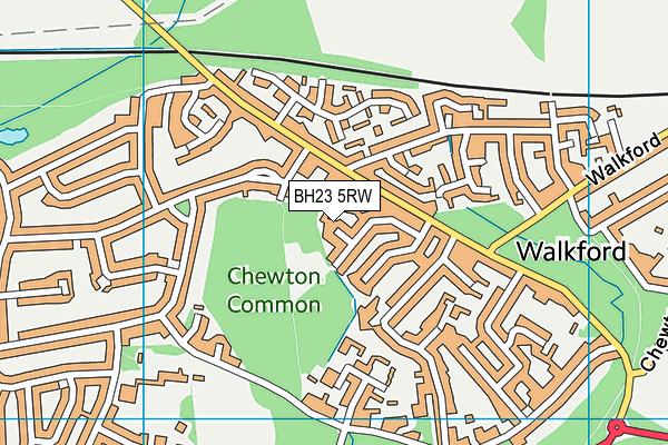 BH23 5RW map - OS VectorMap District (Ordnance Survey) BH23 5RW map - OS VectorMap District (Ordnance Survey)