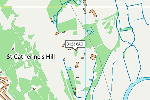 BH23 6AQ map - OS VectorMap District (Ordnance Survey)