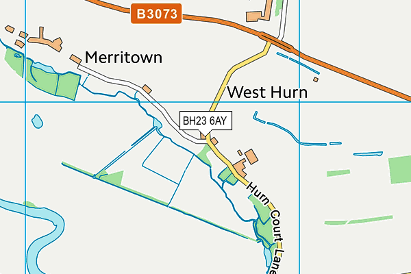 BH23 6AY map - OS VectorMap District (Ordnance Survey) BH23 6AY map - OS VectorMap District (Ordnance Survey)