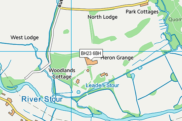 BH23 6BH map - OS VectorMap District (Ordnance Survey) BH23 6BH map - OS VectorMap District (Ordnance Survey)