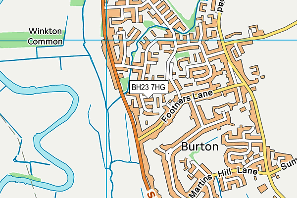 BH23 7HG map - OS VectorMap District (Ordnance Survey) BH23 7HG map - OS VectorMap District (Ordnance Survey)