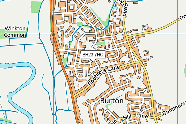 BH23 7HQ map - OS VectorMap District (Ordnance Survey) BH23 7HQ map - OS VectorMap District (Ordnance Survey)