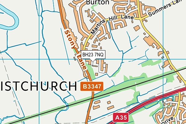 BH23 7NQ map - OS VectorMap District (Ordnance Survey) BH23 7NQ map - OS VectorMap District (Ordnance Survey)