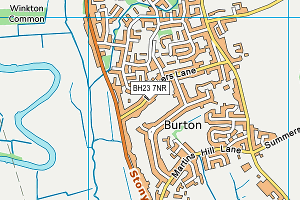 BH23 7NR map - OS VectorMap District (Ordnance Survey) BH23 7NR map - OS VectorMap District (Ordnance Survey)