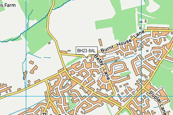 BH23 8AL map - OS VectorMap District (Ordnance Survey) BH23 8AL map - OS VectorMap District (Ordnance Survey)