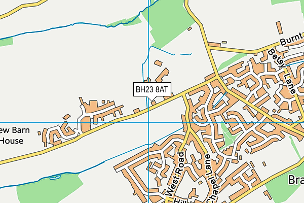 BH23 8AT map - OS VectorMap District (Ordnance Survey) BH23 8AT map - OS VectorMap District (Ordnance Survey)