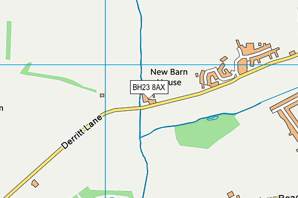 BH23 8AX map - OS VectorMap District (Ordnance Survey) BH23 8AX map - OS VectorMap District (Ordnance Survey)