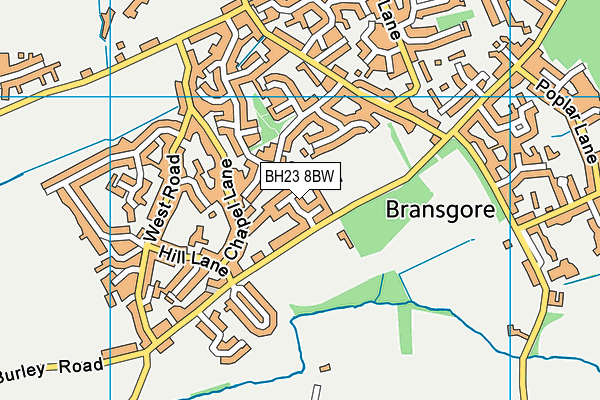 BH23 8BW map - OS VectorMap District (Ordnance Survey) BH23 8BW map - OS VectorMap District (Ordnance Survey)
