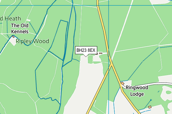 BH23 8EX map - OS VectorMap District (Ordnance Survey) BH23 8EX map - OS VectorMap District (Ordnance Survey)