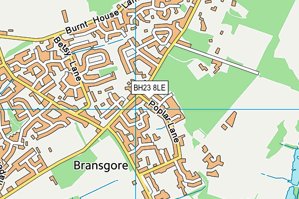 BH23 8LE map - OS VectorMap District (Ordnance Survey) BH23 8LE map - OS VectorMap District (Ordnance Survey)