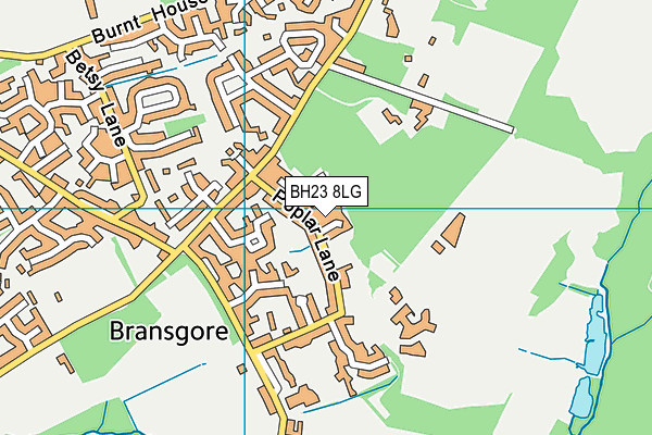BH23 8LG map - OS VectorMap District (Ordnance Survey) BH23 8LG map - OS VectorMap District (Ordnance Survey)