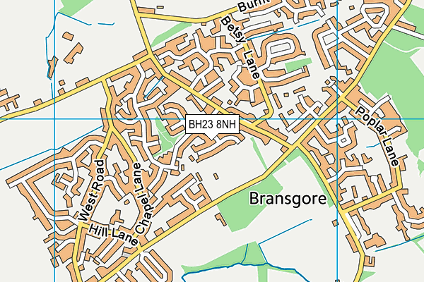 BH23 8NH map - OS VectorMap District (Ordnance Survey) BH23 8NH map - OS VectorMap District (Ordnance Survey)