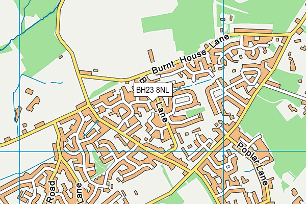 BH23 8NL map - OS VectorMap District (Ordnance Survey) BH23 8NL map - OS VectorMap District (Ordnance Survey)