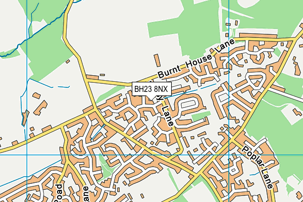 BH23 8NX map - OS VectorMap District (Ordnance Survey) BH23 8NX map - OS VectorMap District (Ordnance Survey)