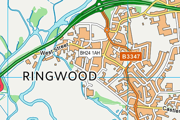 BH24 1AH map - OS VectorMap District (Ordnance Survey) BH24 1AH map - OS VectorMap District (Ordnance Survey)