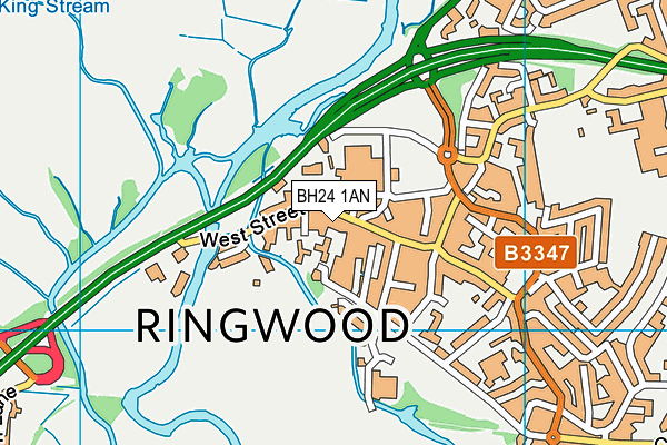 BH24 1AN map - OS VectorMap District (Ordnance Survey) BH24 1AN map - OS VectorMap District (Ordnance Survey)