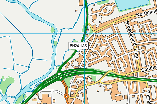 BH24 1AS map - OS VectorMap District (Ordnance Survey) BH24 1AS map - OS VectorMap District (Ordnance Survey)