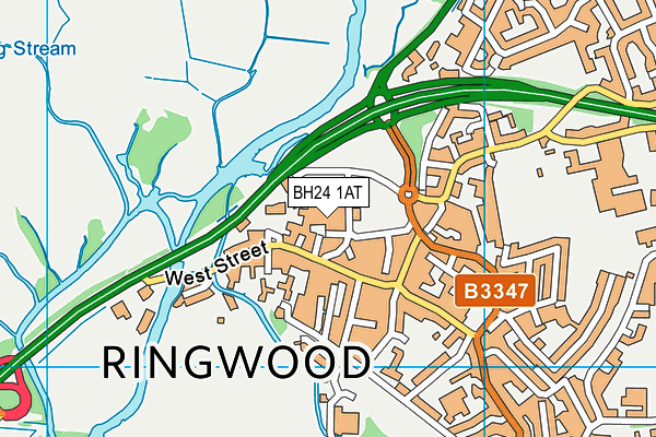 BH24 1AT map - OS VectorMap District (Ordnance Survey) BH24 1AT map - OS VectorMap District (Ordnance Survey)