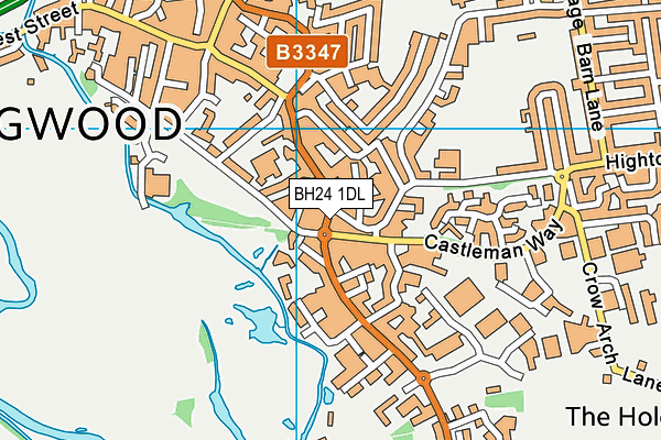 BH24 1DL map - OS VectorMap District (Ordnance Survey) BH24 1DL map - OS VectorMap District (Ordnance Survey)