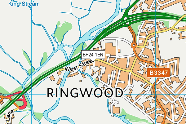 BH24 1EN map - OS VectorMap District (Ordnance Survey) BH24 1EN map - OS VectorMap District (Ordnance Survey)