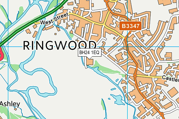 BH24 1EQ map - OS VectorMap District (Ordnance Survey)