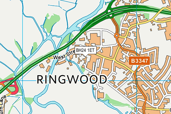 BH24 1ET map - OS VectorMap District (Ordnance Survey) BH24 1ET map - OS VectorMap District (Ordnance Survey)