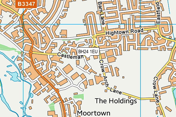BH24 1EU map - OS VectorMap District (Ordnance Survey) BH24 1EU map - OS VectorMap District (Ordnance Survey)