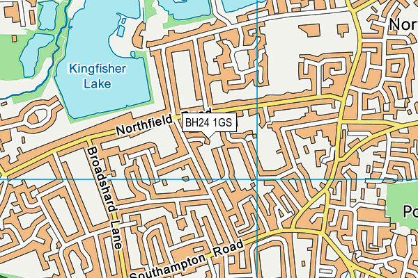 BH24 1GS map - OS VectorMap District (Ordnance Survey) BH24 1GS map - OS VectorMap District (Ordnance Survey)
