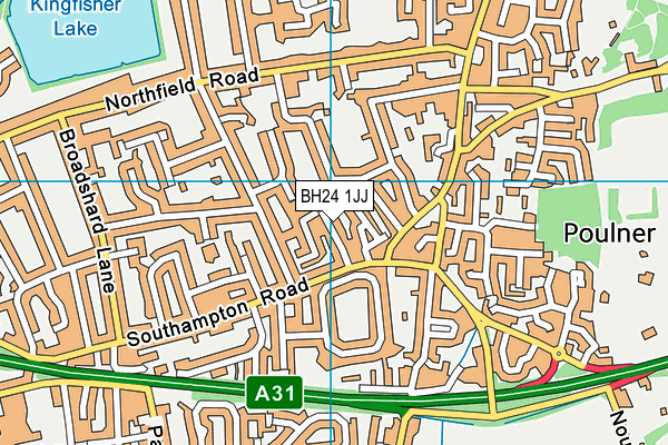 BH24 1JJ map - OS VectorMap District (Ordnance Survey) BH24 1JJ map - OS VectorMap District (Ordnance Survey)