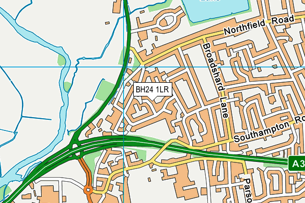 BH24 1LR map - OS VectorMap District (Ordnance Survey) BH24 1LR map - OS VectorMap District (Ordnance Survey)